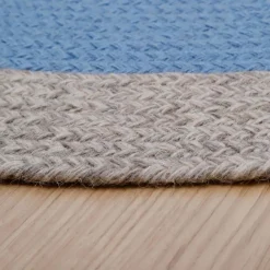 Tapis rond Nolan bleu (120 cm)