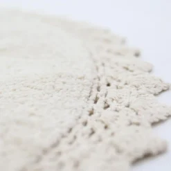Tapis rond Perla écru (110 cm)