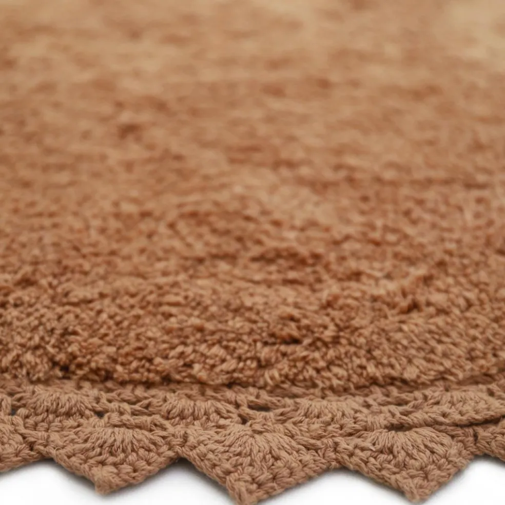 Tapis rond Perla Toffee (110 cm)