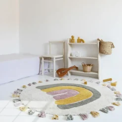 Tapis rond Rainbow Moss (110 cm)