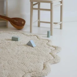 Tapis rond Sweet April Ecru (110 cm)