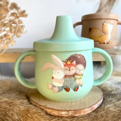 Tasse à bec en silicone Câlin (240 ml)