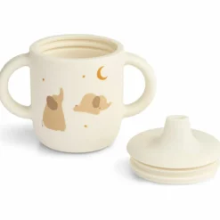 Tasse à bec en silicone Neil Elephant Crème de la crème