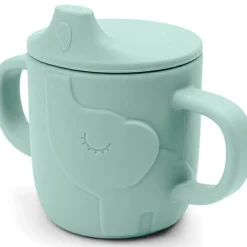 Tasse à bec en silicone Peekaboo Elphee Bleu