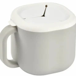 Tasse à goûter en silicone gris velours