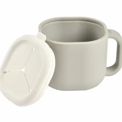 Tasse à goûter en silicone gris velours