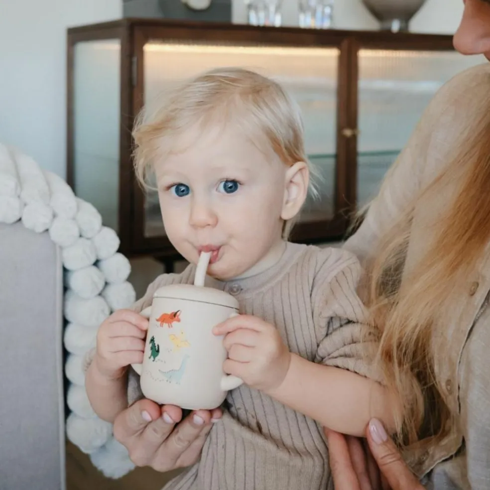 Tasse à paille Dino