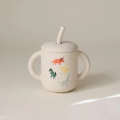 Tasse à paille Dino