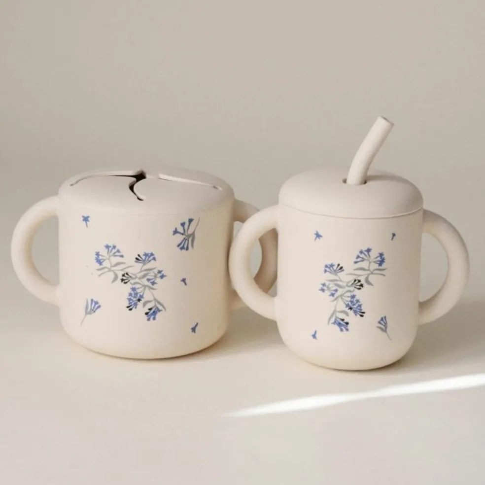 Tasse à paille Lilac Flowers