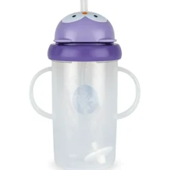 Tasse antifuite avec paille lestée Chouette (300 ml)