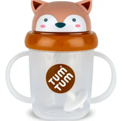 Tasse antifuite avec paille lestée Renard (200 ml)