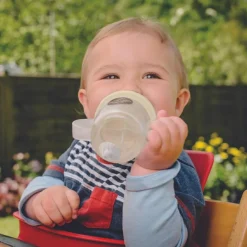 Tasse antifuite avec paille lestée Ours phosphorescente (200 ml)