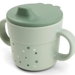 Tasse d'apprentissage Happy dots Vert