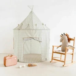 Tente de jeu en tissu recyclé Vichi Beige