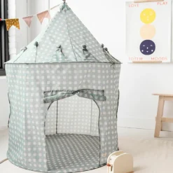 Tente de jeu en tissu recyclé Vichi Bleu