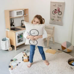 Tenture murale Cool kids ride bikes (45 x 70 cm)