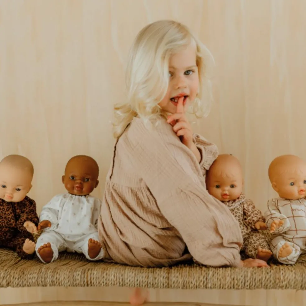 Tenue pour poupée Gaze Léopard (sans col)