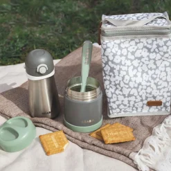 Thermo-portion inox minéral gris et vert sauge (300 ml)