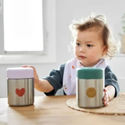Thermos alimentaire Happy Rascals Coeur lavande