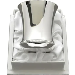 Timbale Pastourelle en métal argenté (personnalisable)