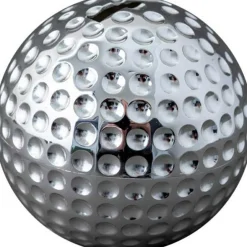 Tirelire Balle de golf (métal argenté)