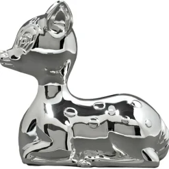 Tirelire Bambi (métal argenté)