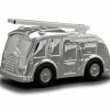 Tirelire Camion de pompiers (métal argenté)