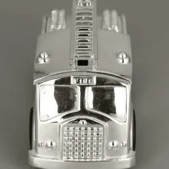 Tirelire Camion de pompiers personnalisable (métal argenté)