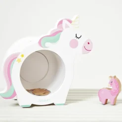 Tirelire en bois Licorne