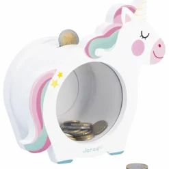 Tirelire en bois Licorne