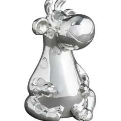 Tirelire Renne personnalisable (métal argenté)