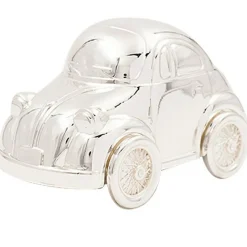 Tirelire Voiture Coccinelle personnalisable (métal argenté)
