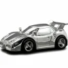 Tirelire Voiture de course (métal argenté)