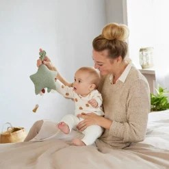 Étoile musicale Little Universe tricotée verte