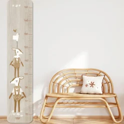 Toise en bois Faon Camel personnalisable