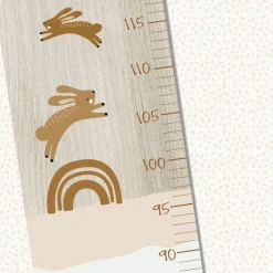 Toise en bois lapins dansant personnalisable