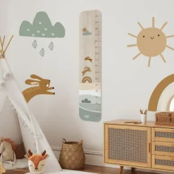 Toise en bois lapins dansant