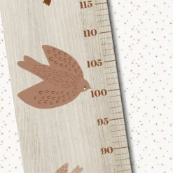 Toise en bois Les colombes Paloma personnalisable