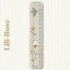 Toise en bois Lili Rose Grandes Fleurs personnalisable