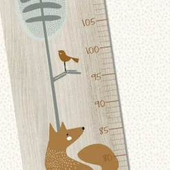 Toise en bois Renard Forêt Edgar personnalisable