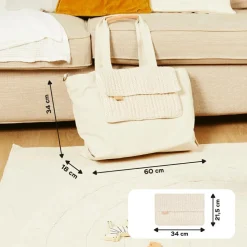 Tote bag à langer Bloom