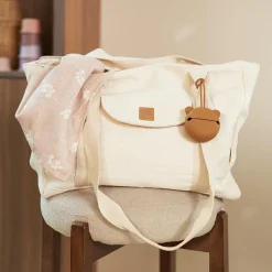 Tote bag à langer Twill Natural