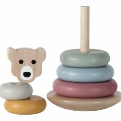Tour à empiler en bois Ours