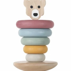Tour à empiler en bois Ours