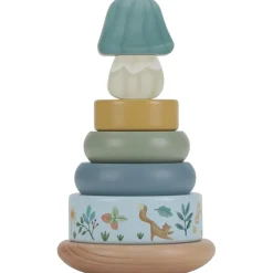 Tour d'anneaux à empiler en bois FSC Forest Friends