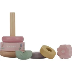 Tour d'anneaux à empiler en bois FSC Fairy Garden