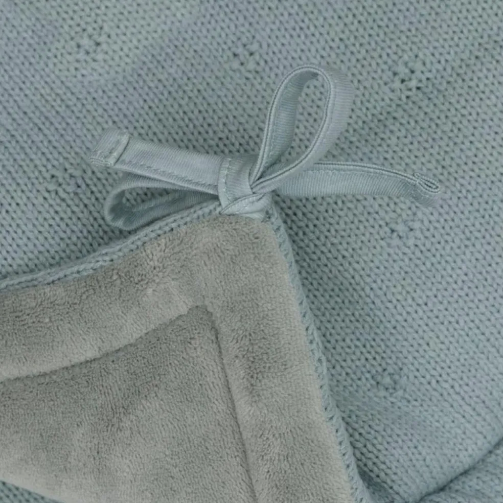 Tour de lit Cosy Knit Sea Green (pour lits 60 x 120 ou 70 x 140 cm)