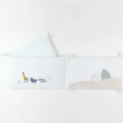 Tour de lit en veloudoux Tiga, Stegi & Ops