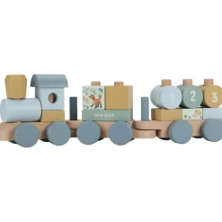 Train à blocs en bois FSC Forest Friends