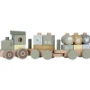 Train à blocs en bois tracteur Little Farm
